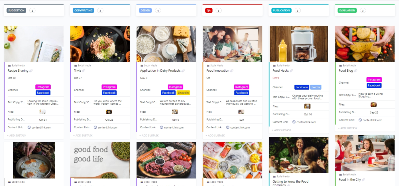 Programe e gerencie publicações em várias plataformas com um calendário de marketing de mídia social
