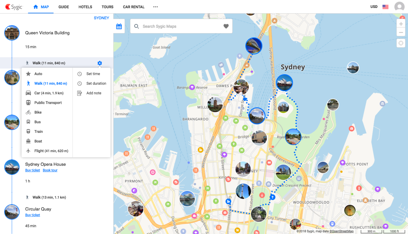 Sygic Travel Dashboard