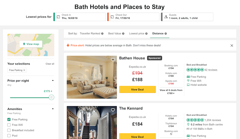 TripAdvisor Dashboard: Wanderlog Alternatives