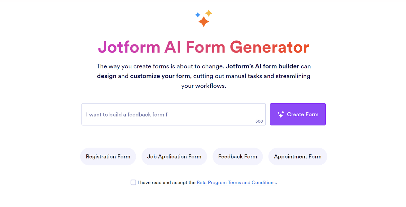 Automatize fluxos de trabalho e aprimore insights usando a IA do Jotform