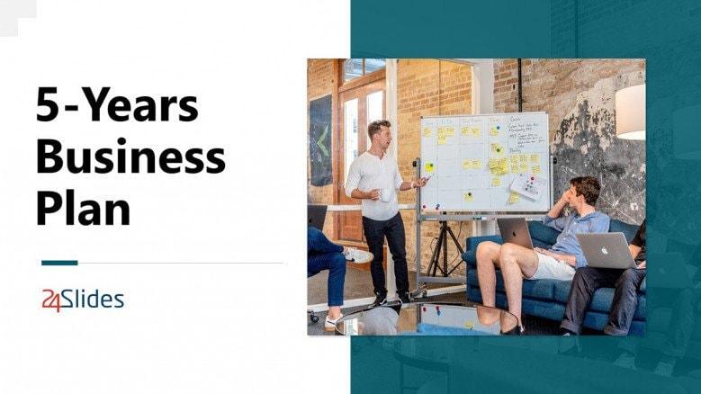 PowerPoint 5-Year Business Plan Template by 24Slides