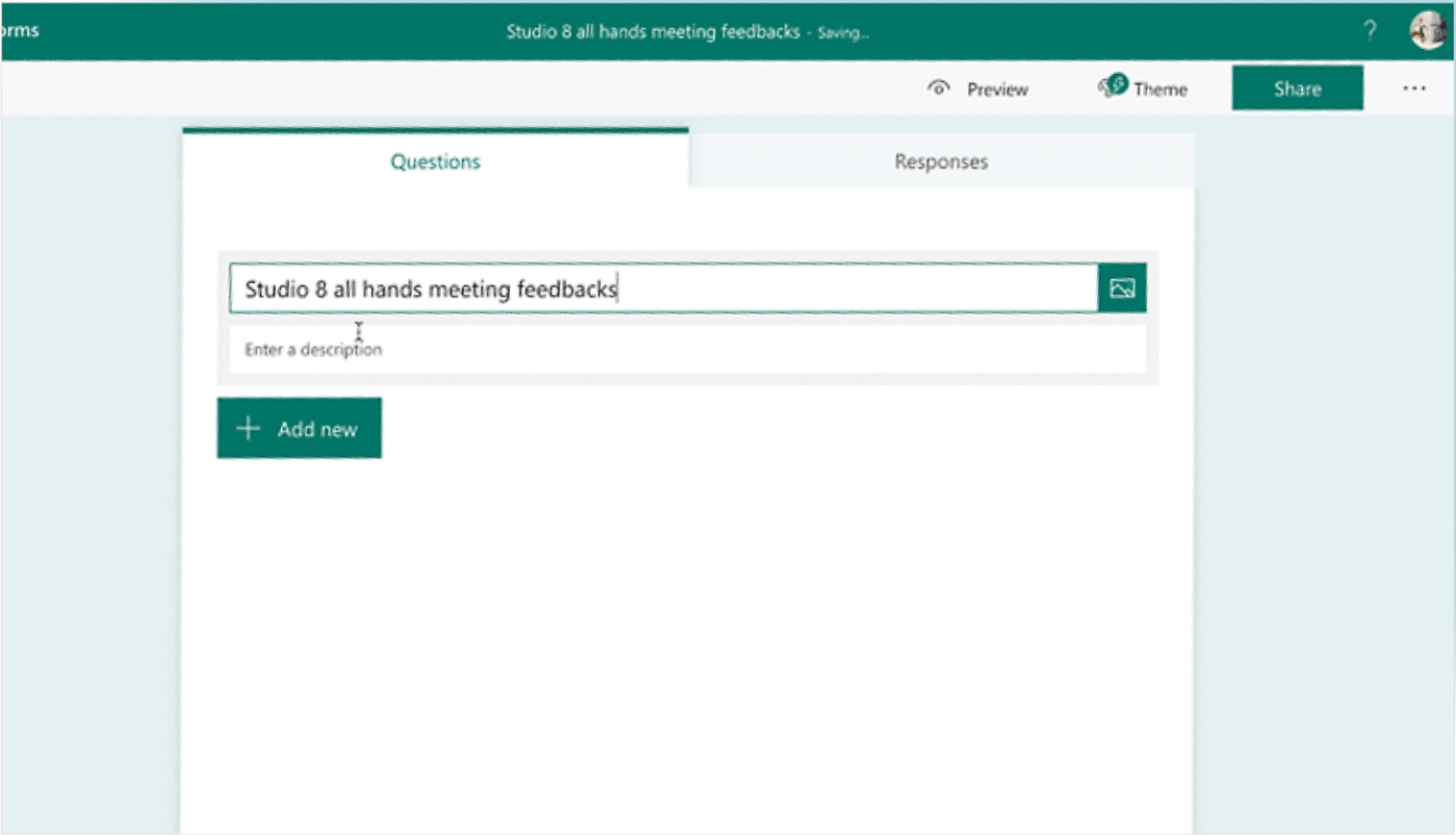 Microsoft Forms ile geri bildirim formları, testler ve anketler oluşturun
