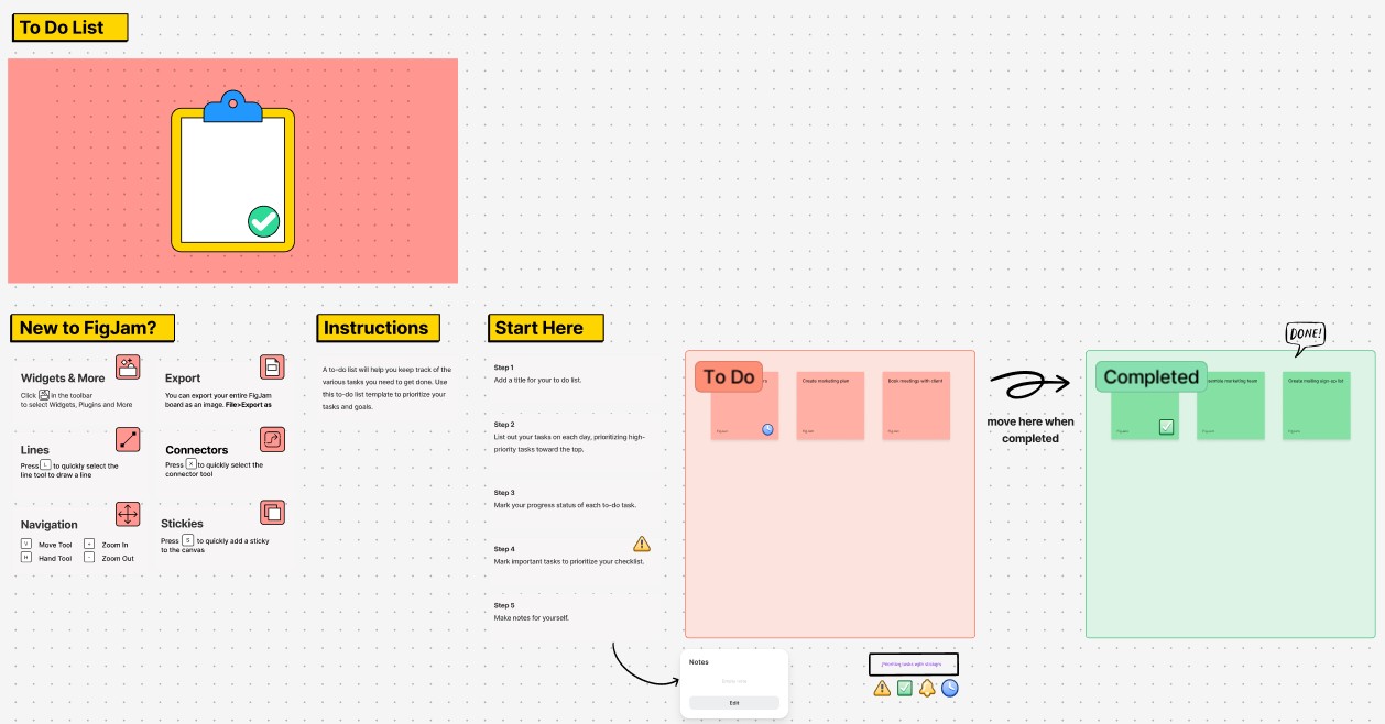Figma-Kalender-Vorlage für To-Do-Listen