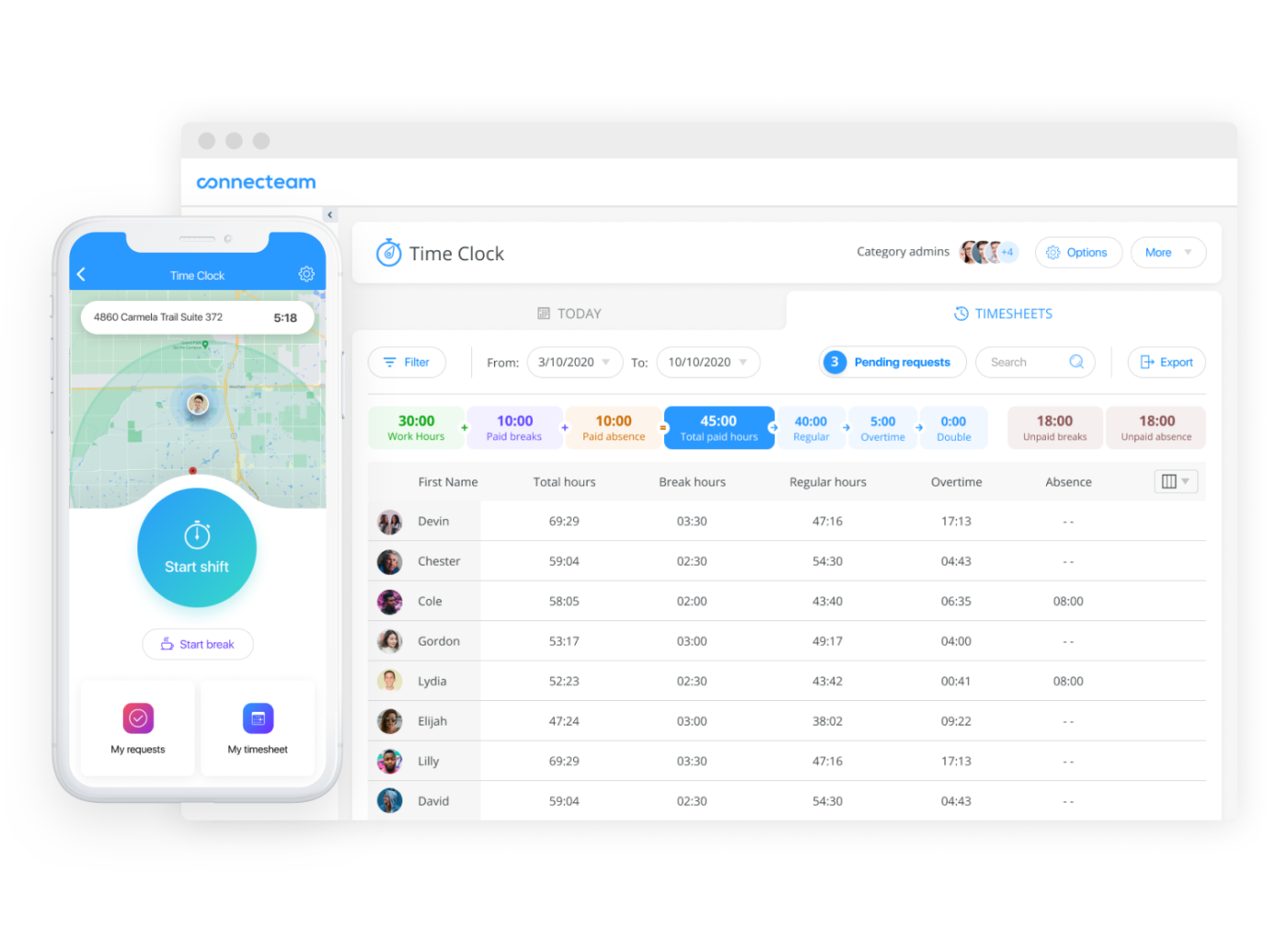 internal newsletter software: Connecteam: Best for mobile-first employee communication and engagement
