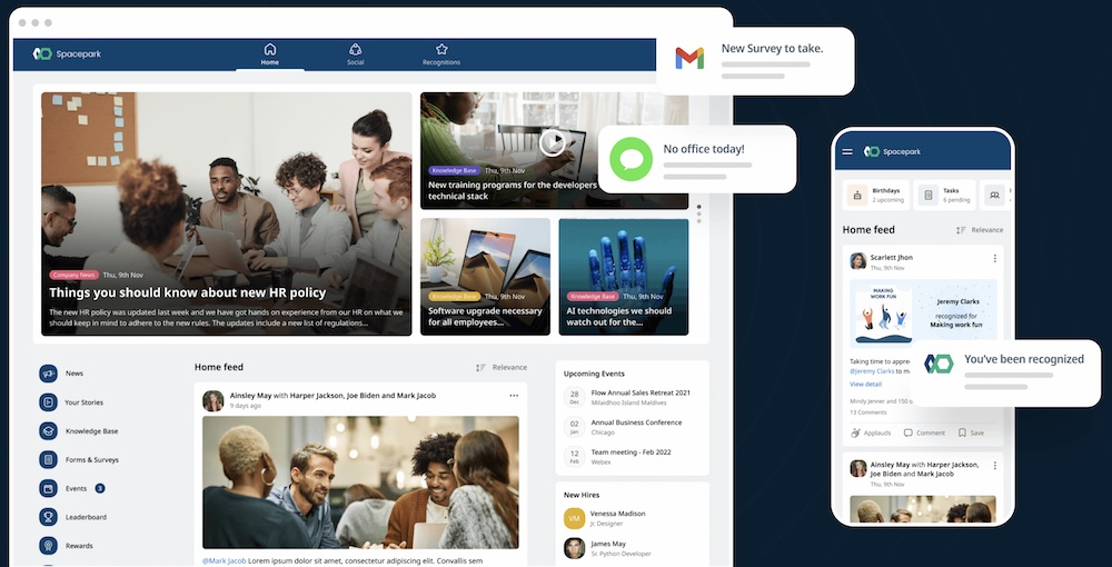 HubEngage: Best for personalized employee engagement and gamification