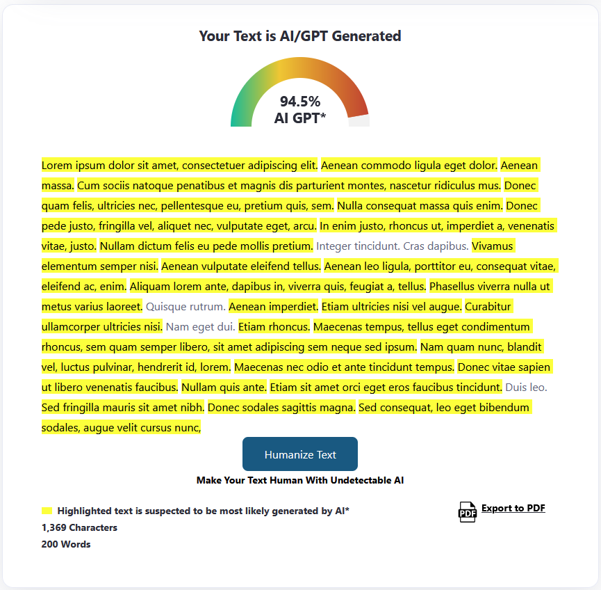 ZeroGPT: Best for detecting AI-generated text
