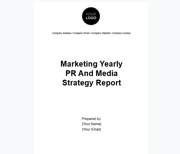 PR Report Templates: Marketing Yearly PR and Media Strategy Report by Template.Net