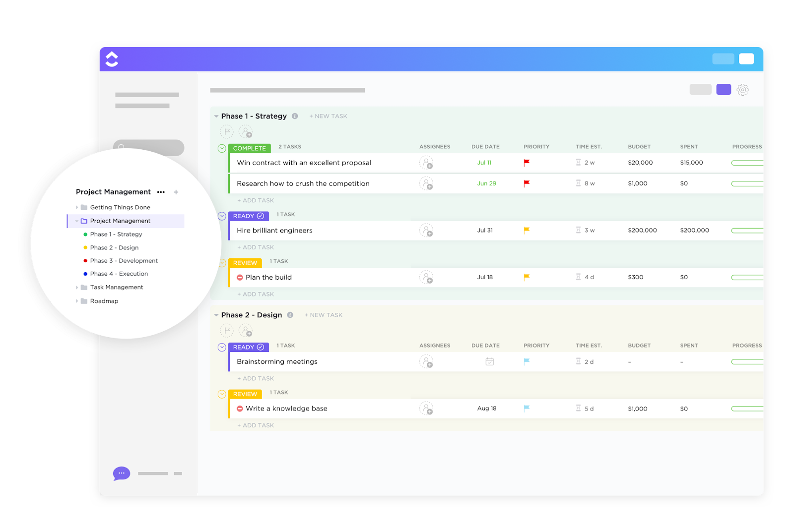 ClickUp Project Request and Approval Template
