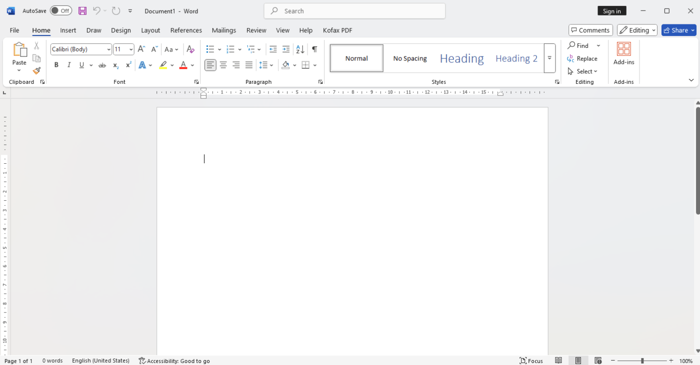 Microsoft Word: Best for traditional writing with AI enhancement