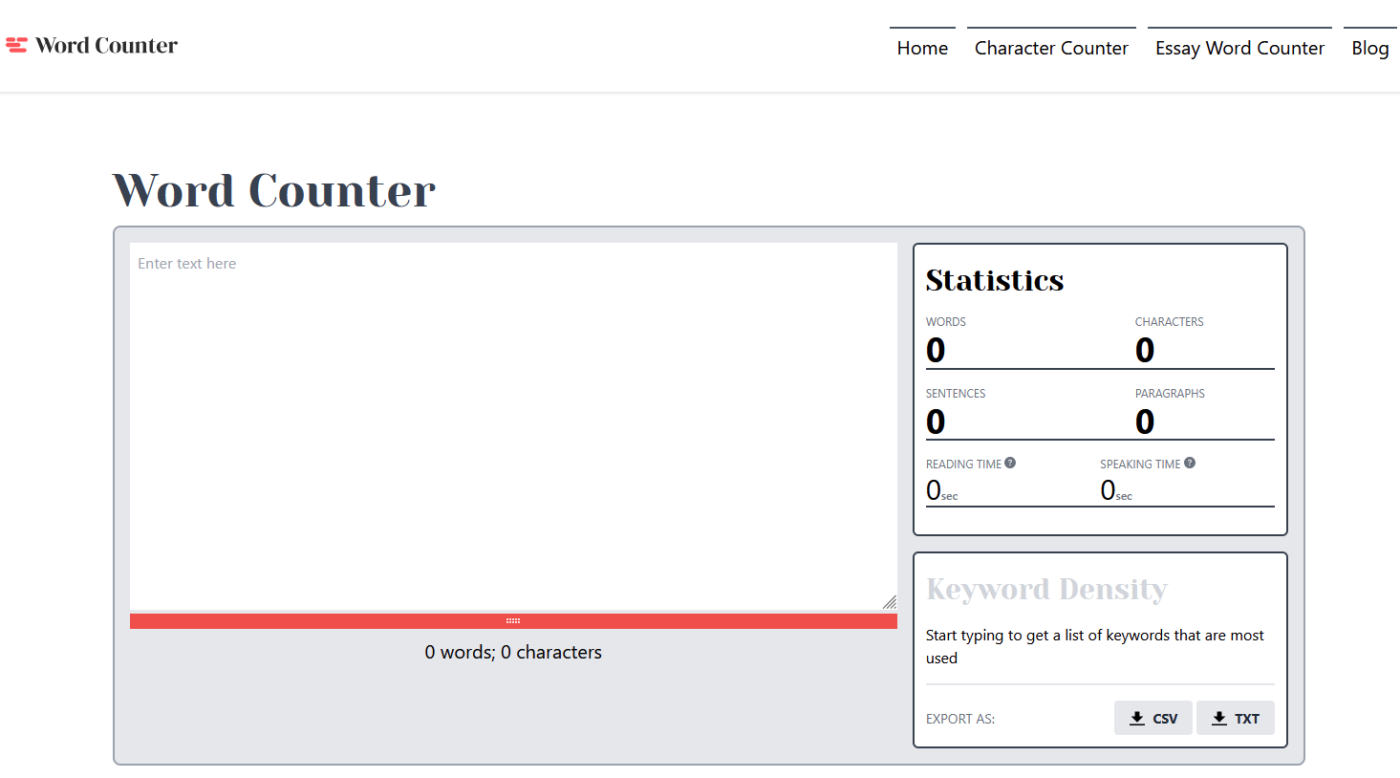 Wordcounter.ai: Best for basic word counting and simple text analysis