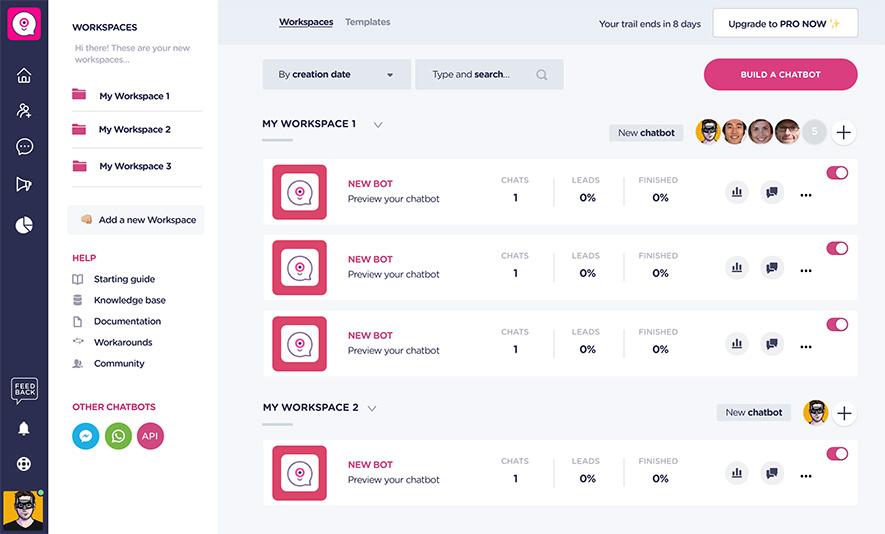 Chatbase Alternatives: Landbot: Best for no-code AI chatbot creation with advanced automation