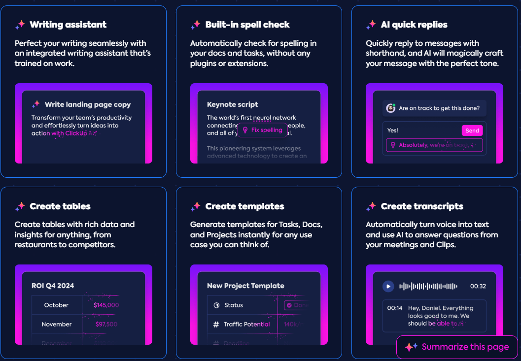 Obtenha a melhor assistência na redação com o ClickUp Brain