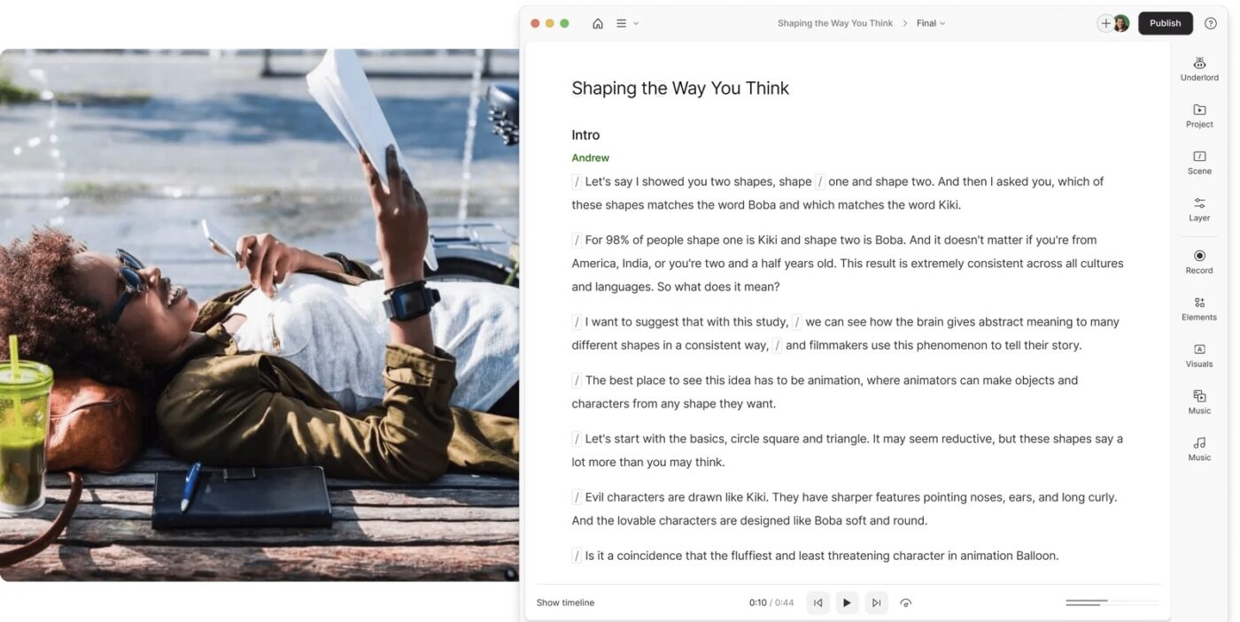 Descript: Speak AI alternative for automated transcription
