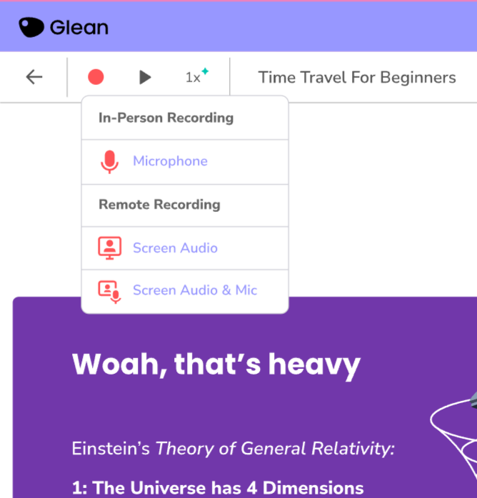Glean: Trợ lý ghi chú AI tự động