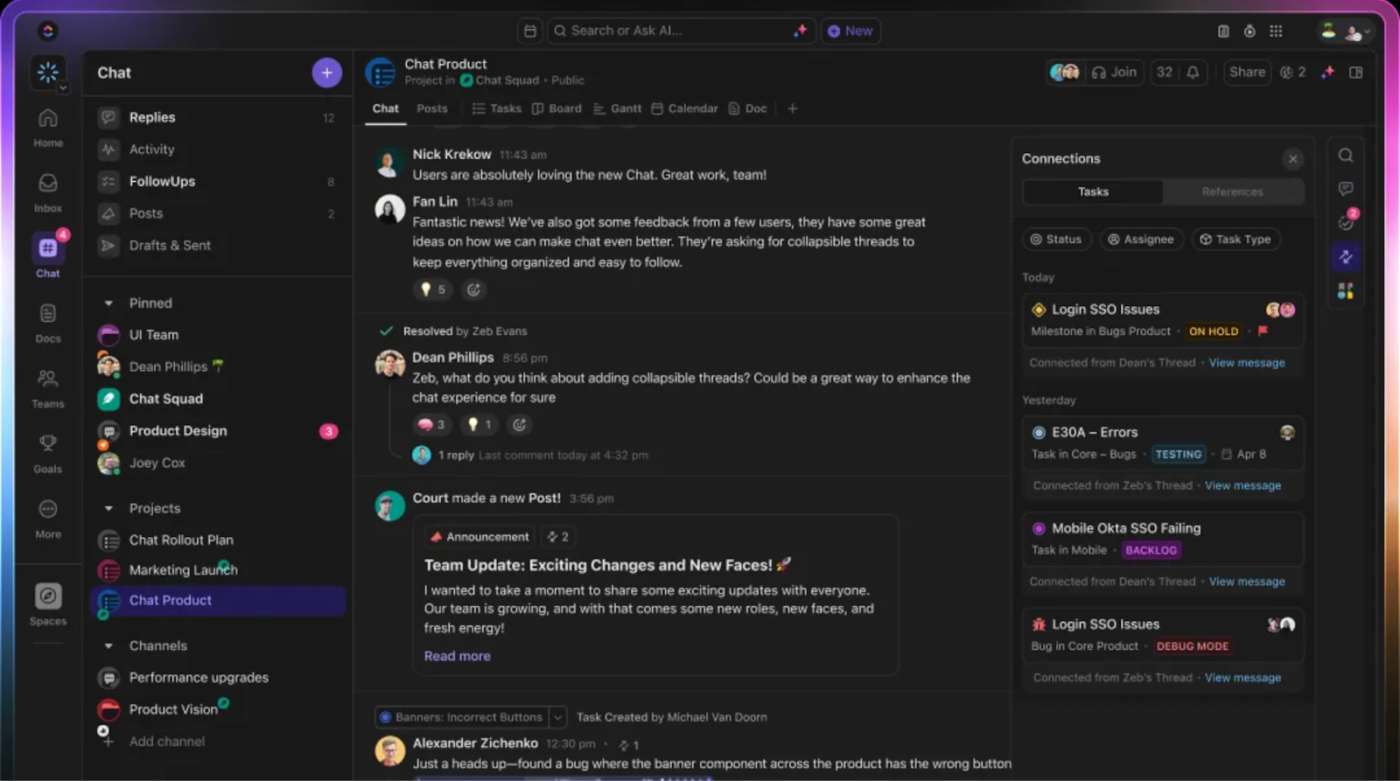 ClickUp Chat