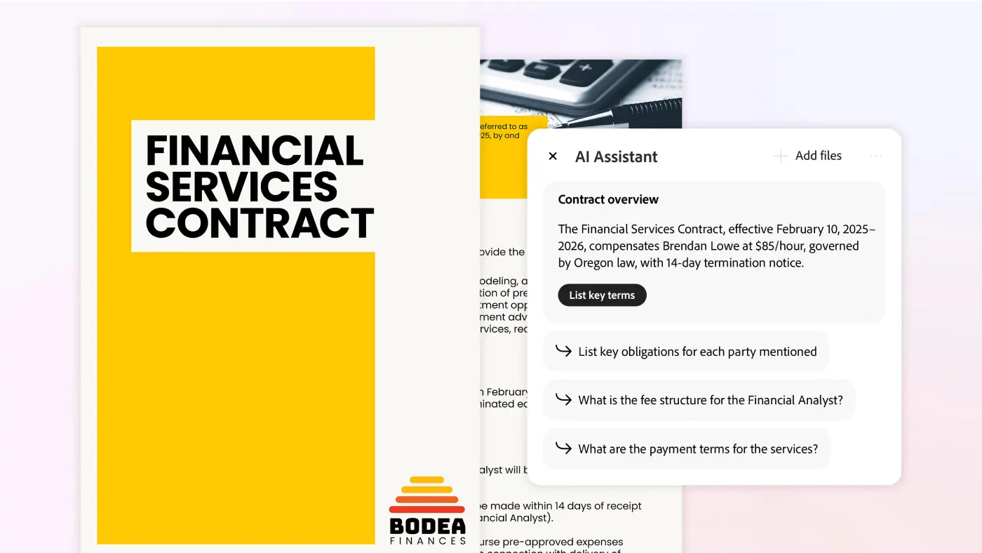 Adobe Acrobat with AI Assistant
