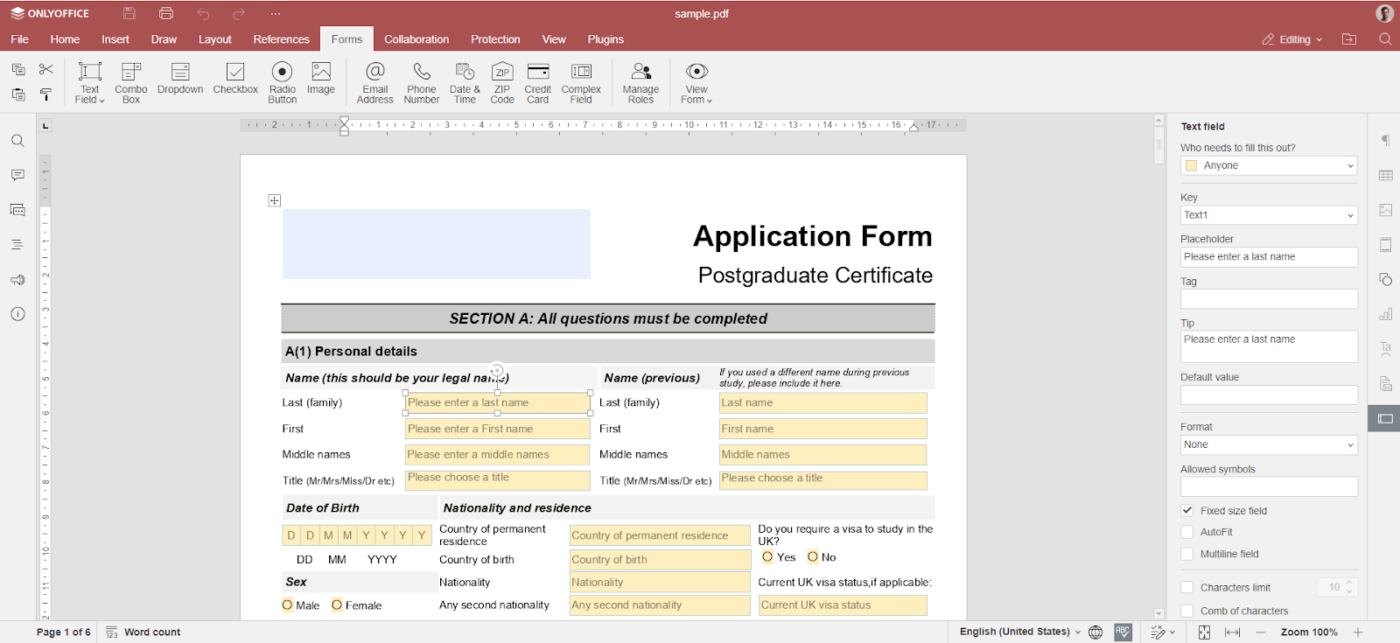 OnlyOffice: ai pdf editor