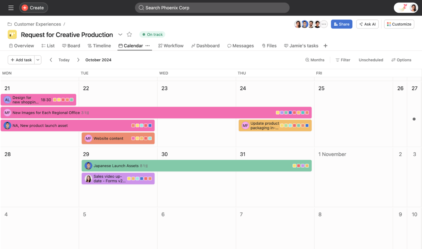 Asana: sunsama alternative