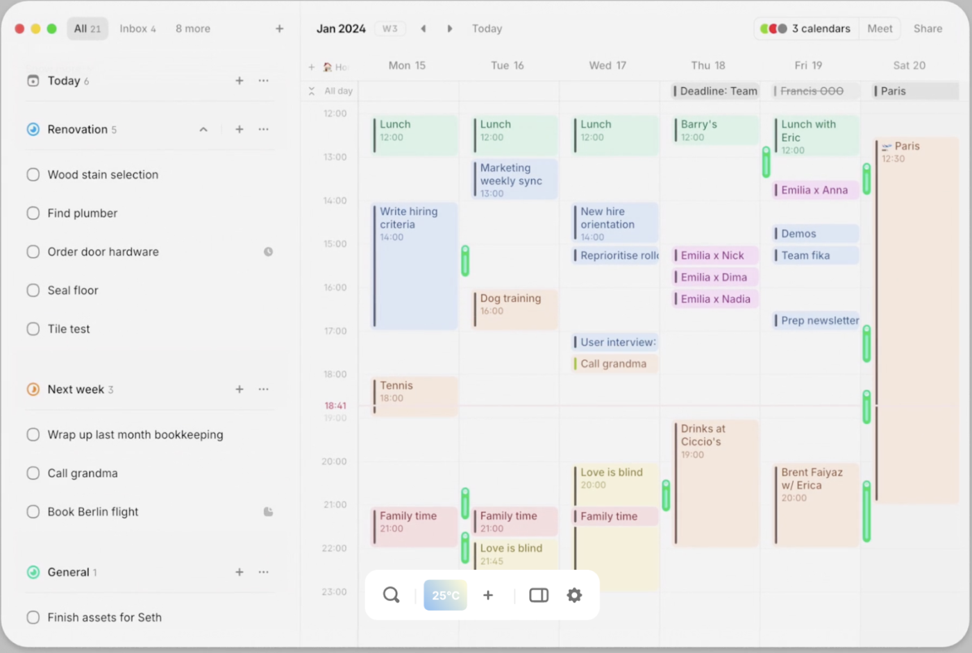  Amie Calendar: sunsama alternative