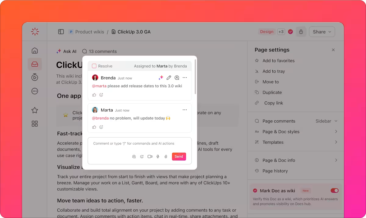 ClickUp Docs
