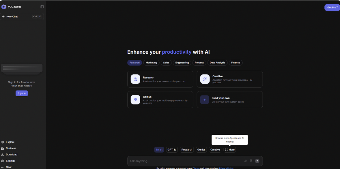 YouChat: Claude AI Alternative