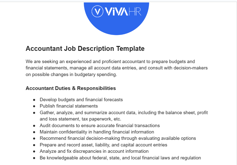 Job Description Templates