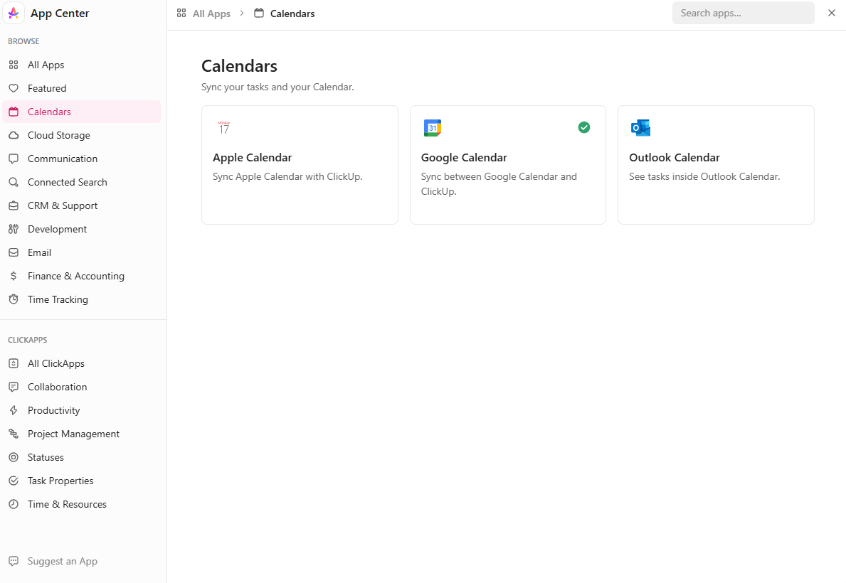 ClickUp Calendar 