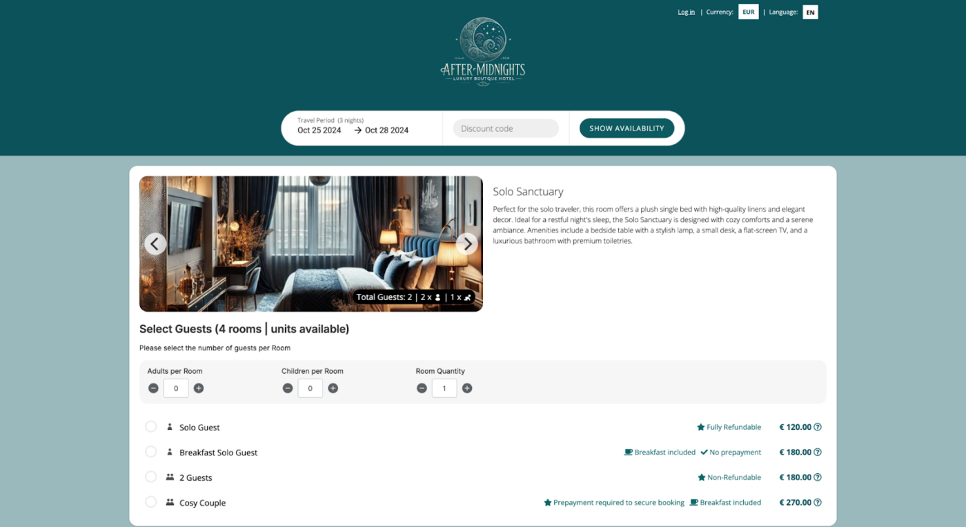 RoomRaccoon: room booking software