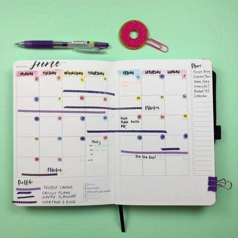 Project Calendar BuJo