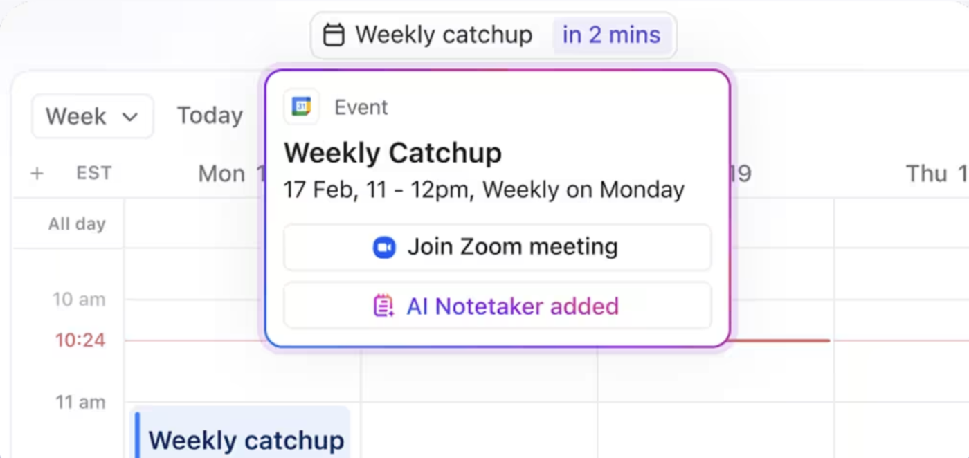 ClickUp Calendar