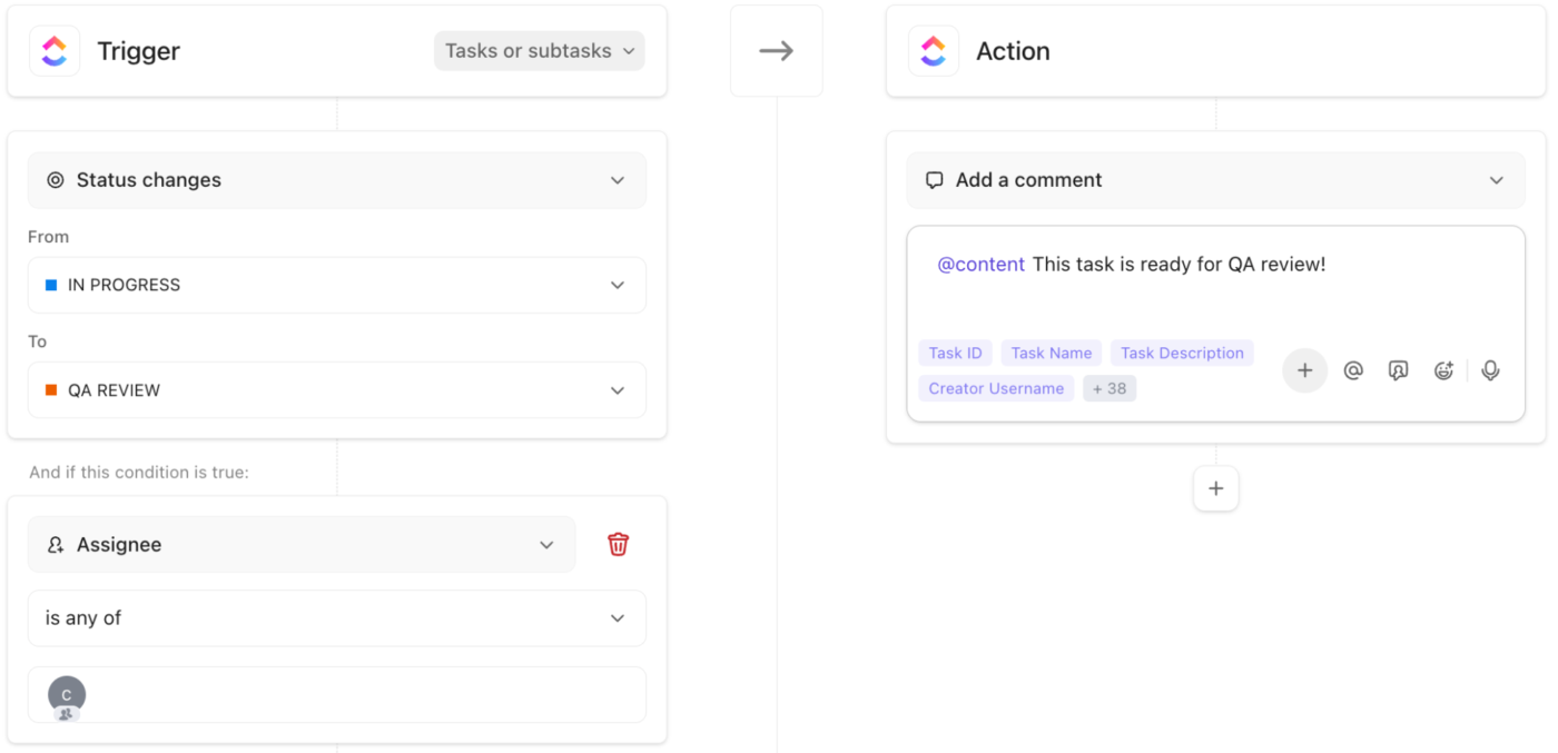 ClickUp Automations: Eliminate repetitive tasks