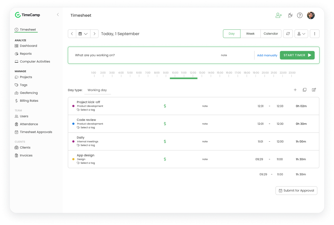 TimeCamp: timeboxing-apps