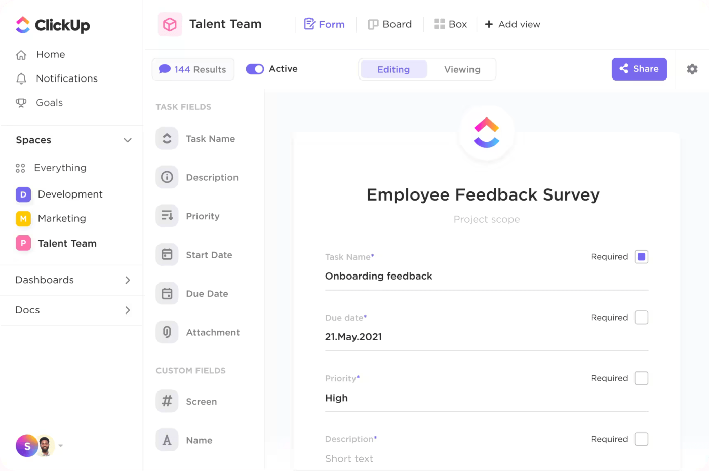  ClickUp Forms