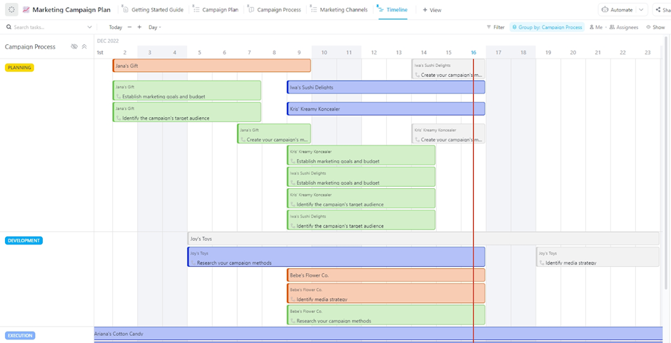 ClickUp Marketing Campaign Plan Template