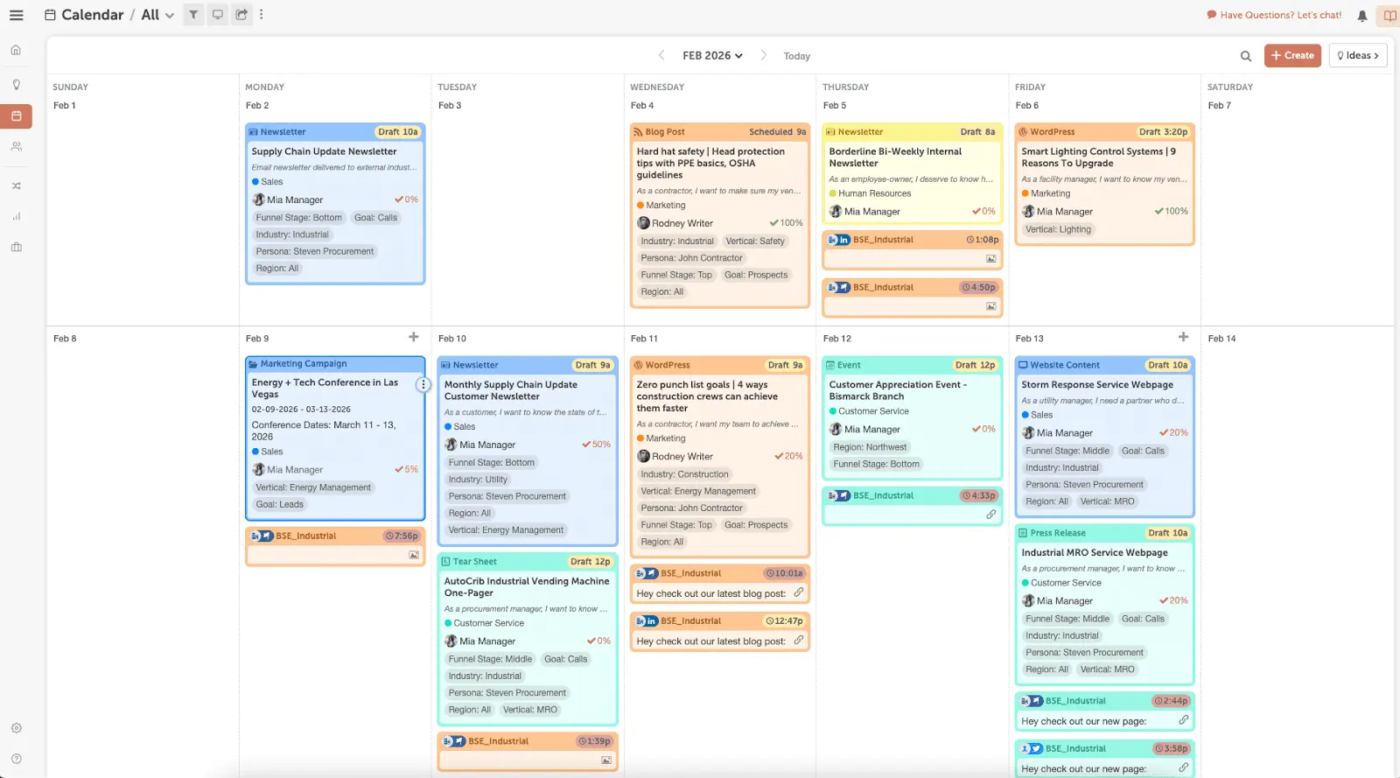 CoSchedule Dashboard
