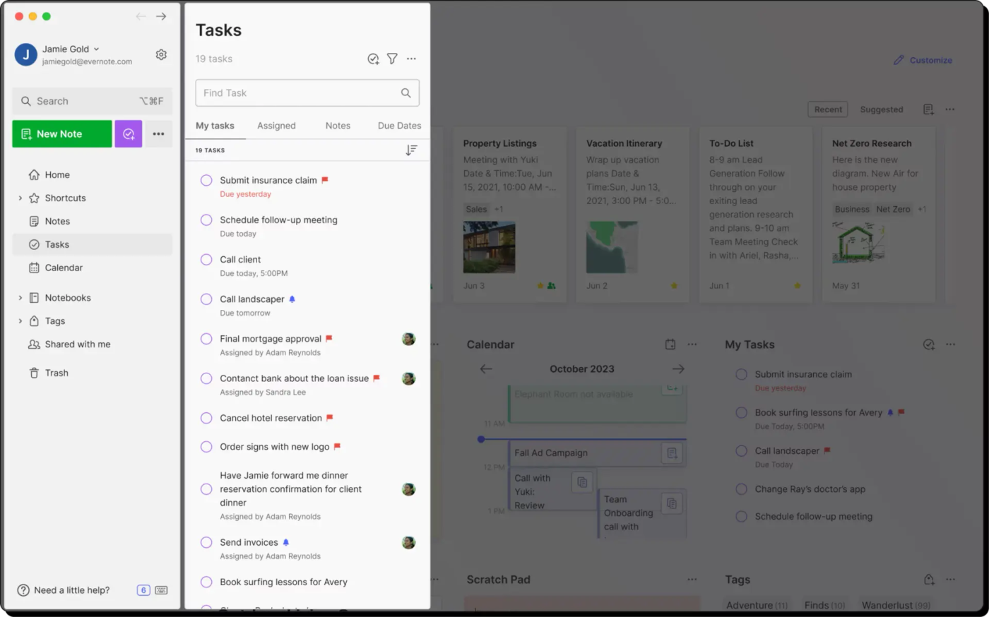 Evernote (Best for structured personal documentation and fast note retrieval): Coda Alternatives