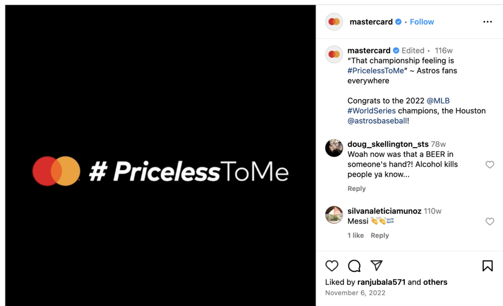 AI Generated Content Examples: Mastercard