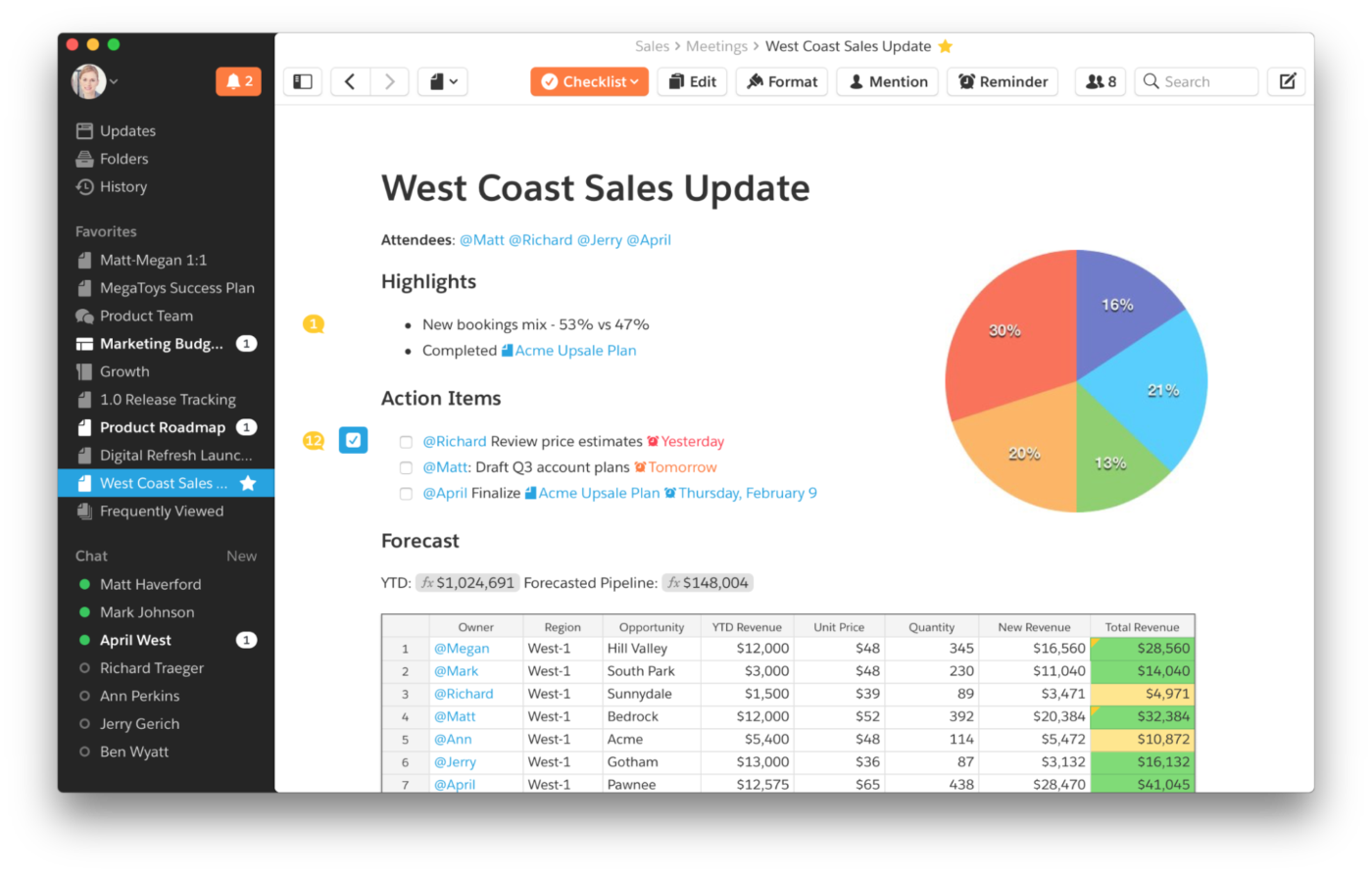 Quip (Best for real-time document collaboration across sales, customer success, and ops teams): Coda Alternatives