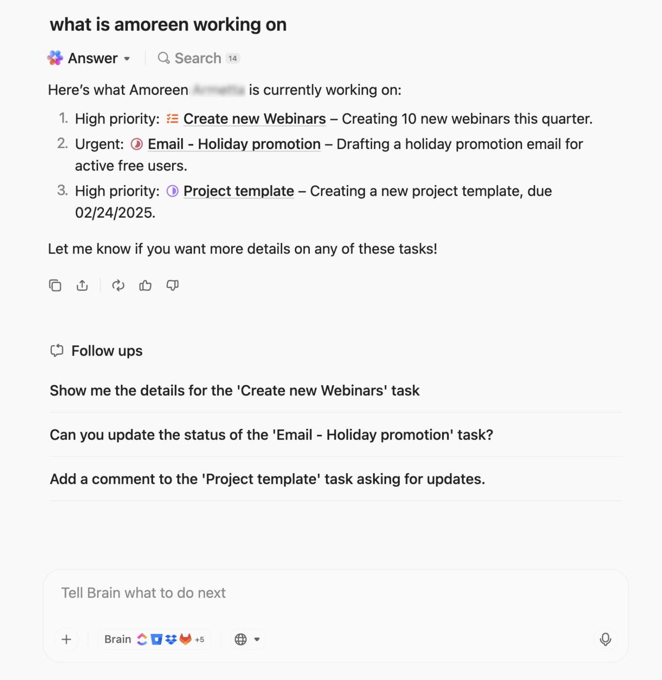 Brain max task details