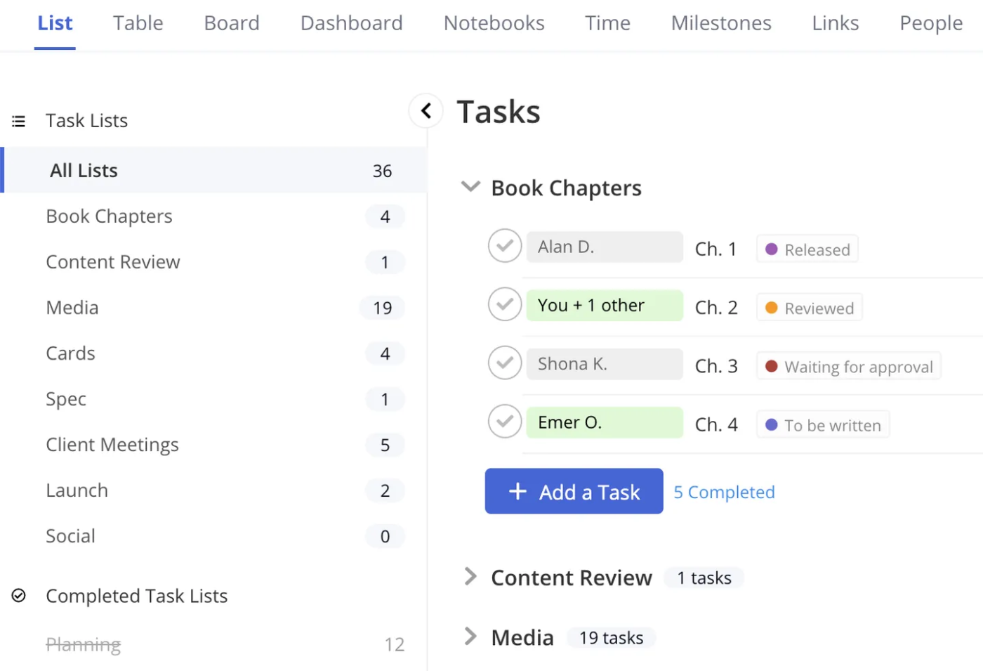 Teamwork (Best for  managing projects and reporting): scope management tools