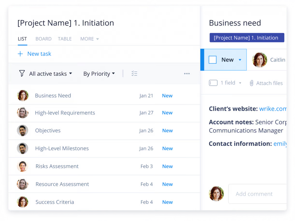 Wrike (Best for project management) 