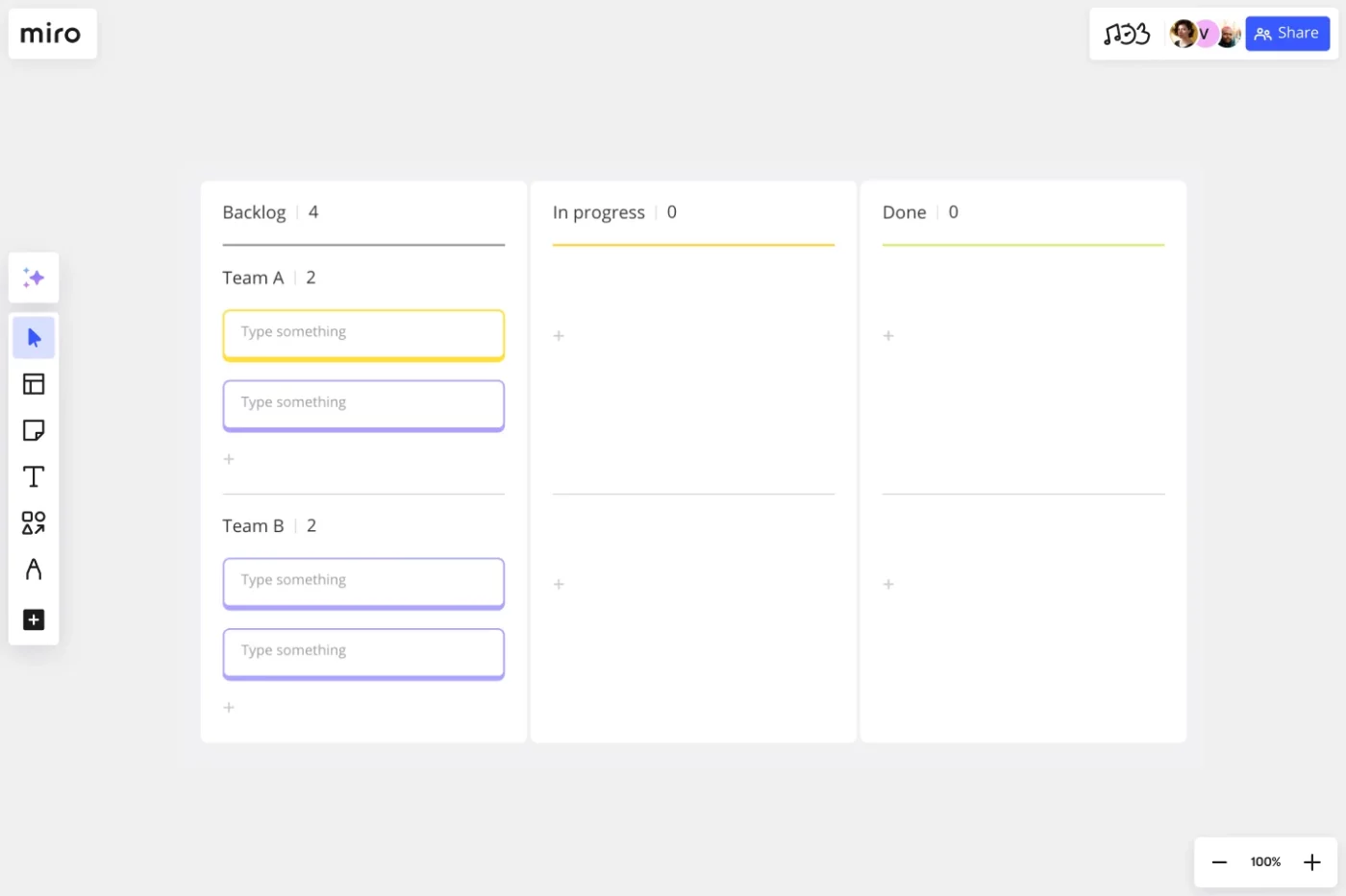 Miro Templates: Kanban Framework Template