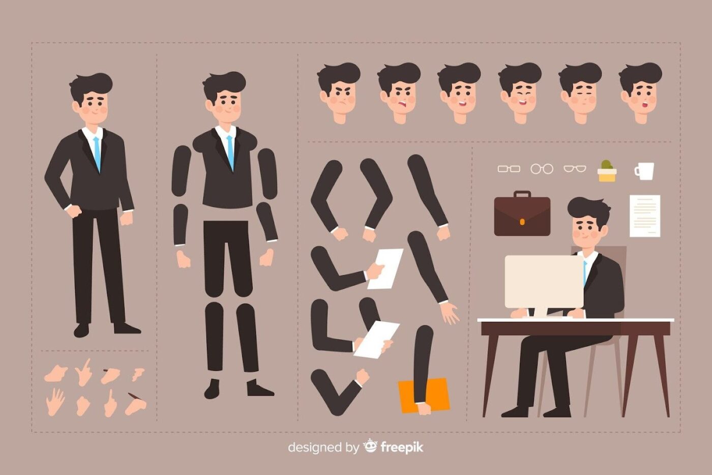 Freepik Cartoon Character Template