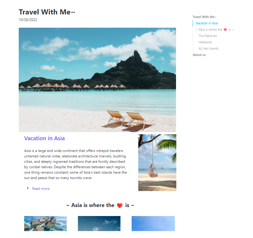 Table of Contents Template: ClickUp Blog Template