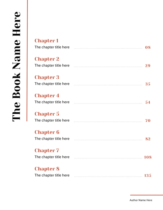 Table of Contents Template by Venngage