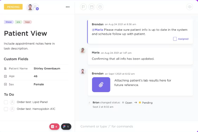 Hipaa Compliant AI Tools: ClickUp: Best for secure healthcare project & workflow management