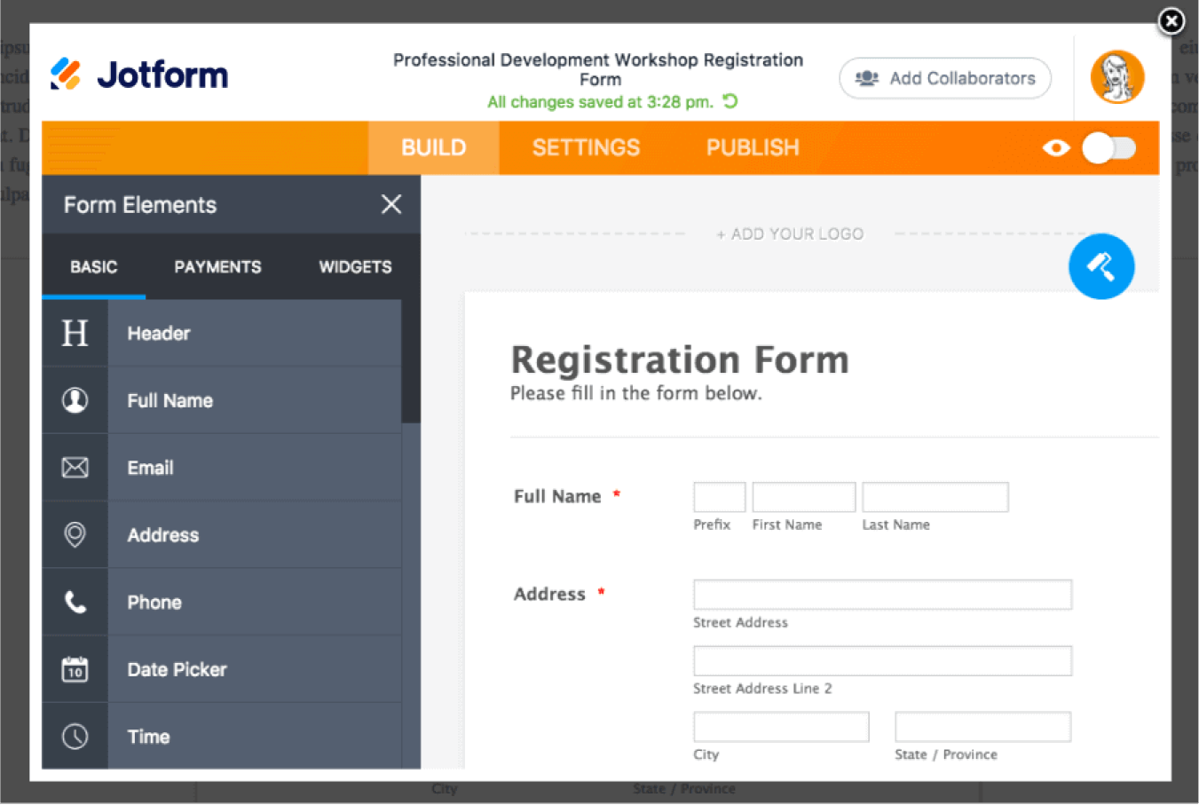 Jotform: Best for HIPAA-compliant patient intake and e-forms