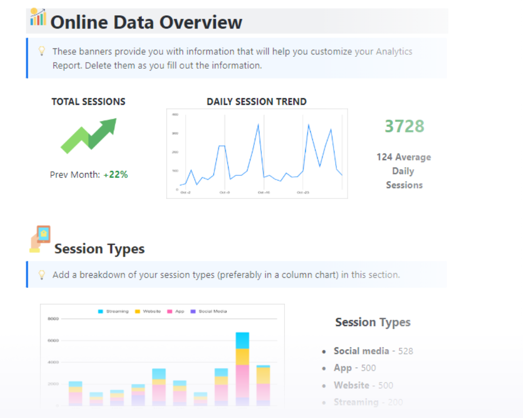 Social Media Reporting Template: ClickUp Analytics Report Template