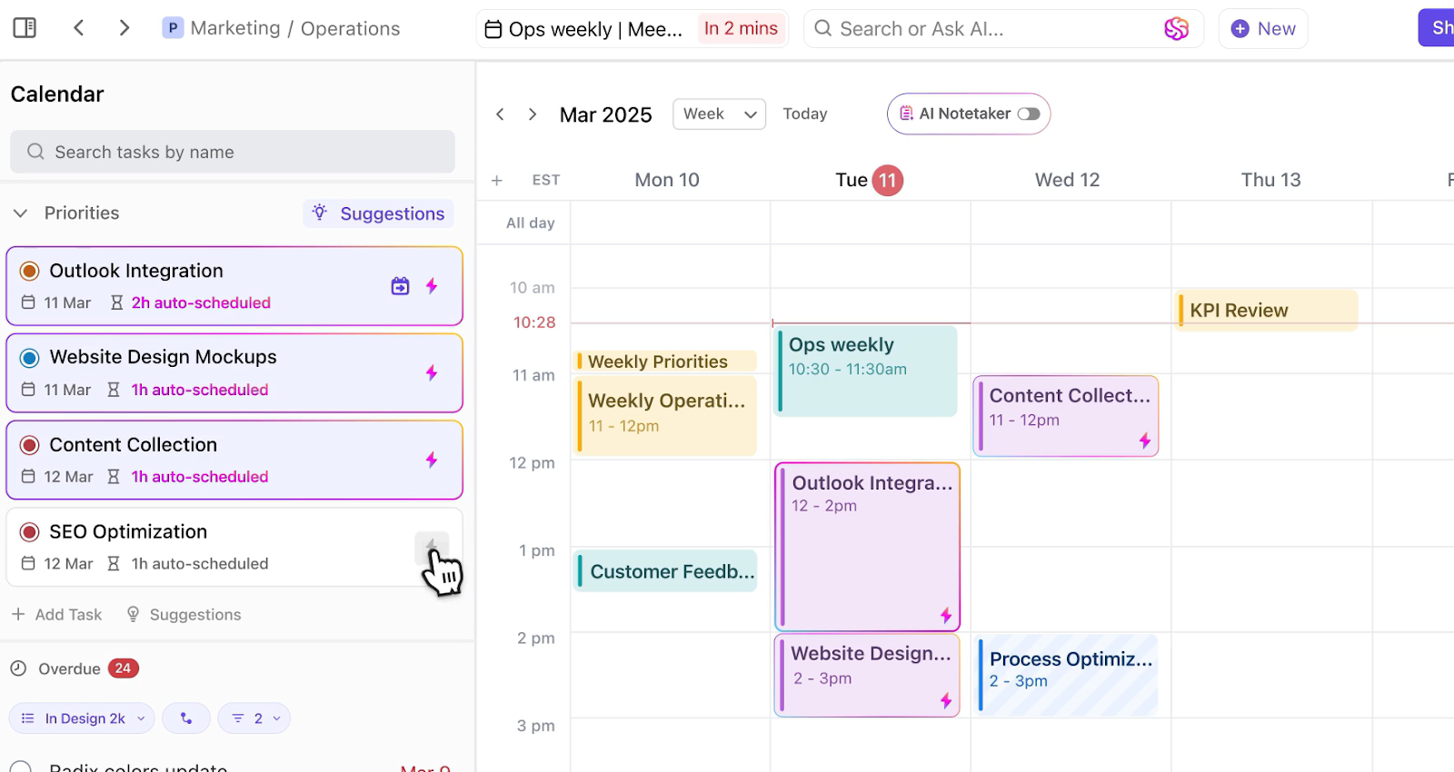 ClickUp Calendar