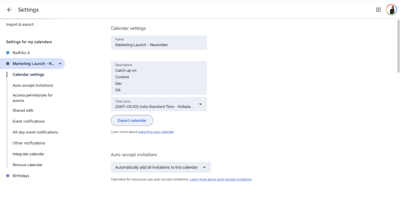 Export to Google Sheets or Excel for advanced formatting